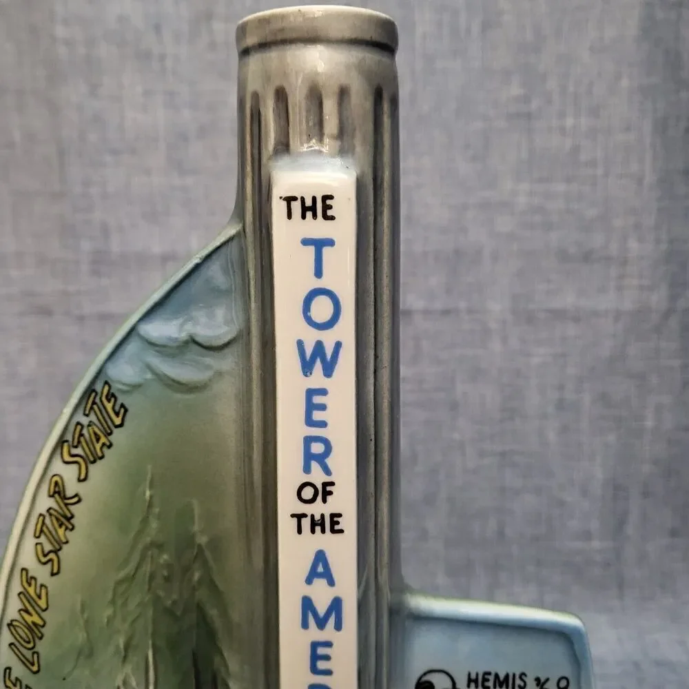 Vintage 1968 Jim Beam Bourbon Decanter San Antonio Fair Tower Of Americas Empty